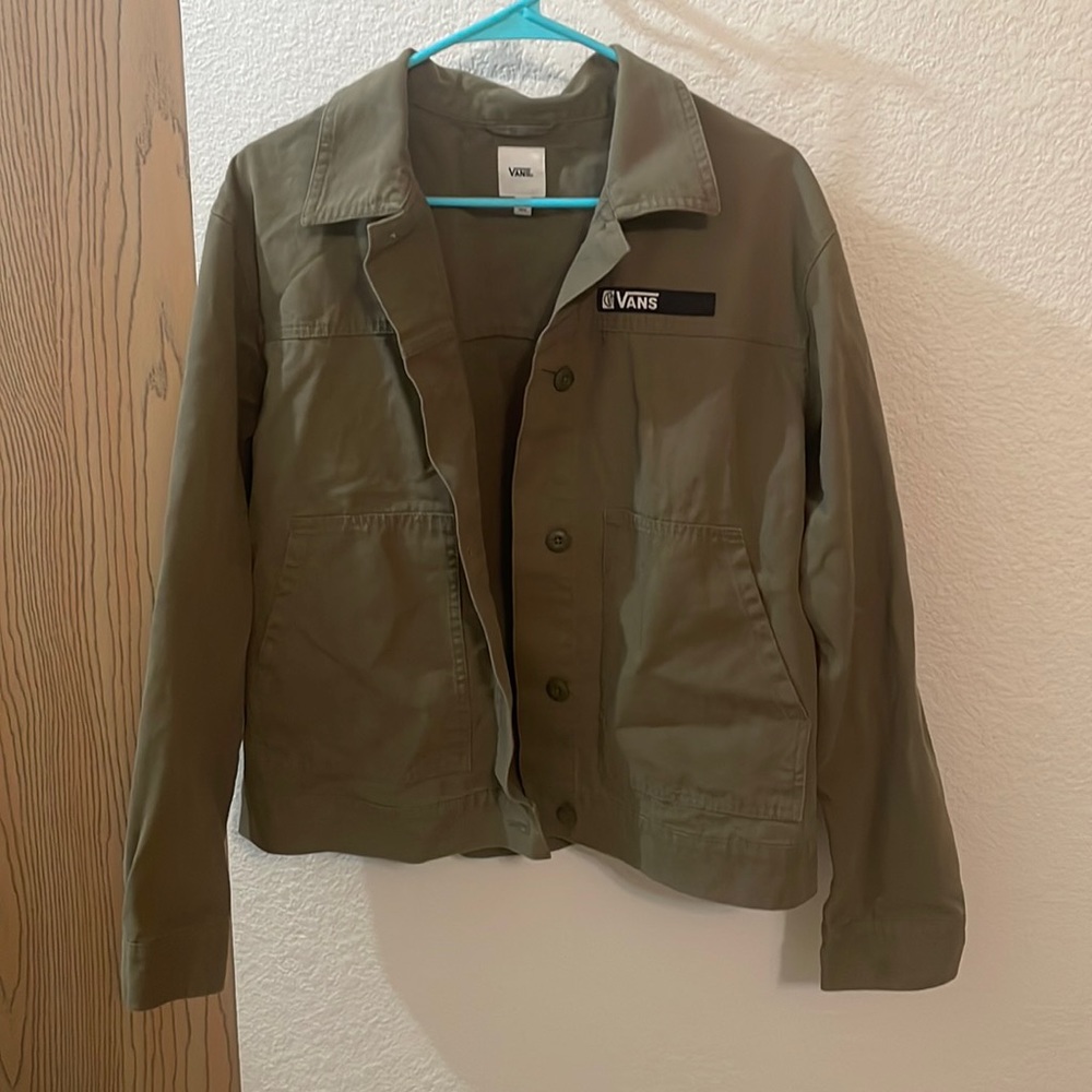 Vans Women’s Oversized Army Green Jacket Size Medium